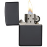 Zippo Classic 218, матовая чёрная + бензин 218_3141